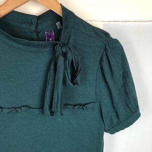 Jack By BB Dakota Green Dress With Bow